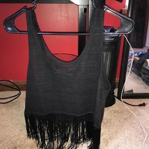 crop top with tassels
